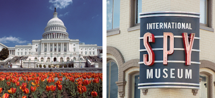 Capitol Hill and the International Spy Museum